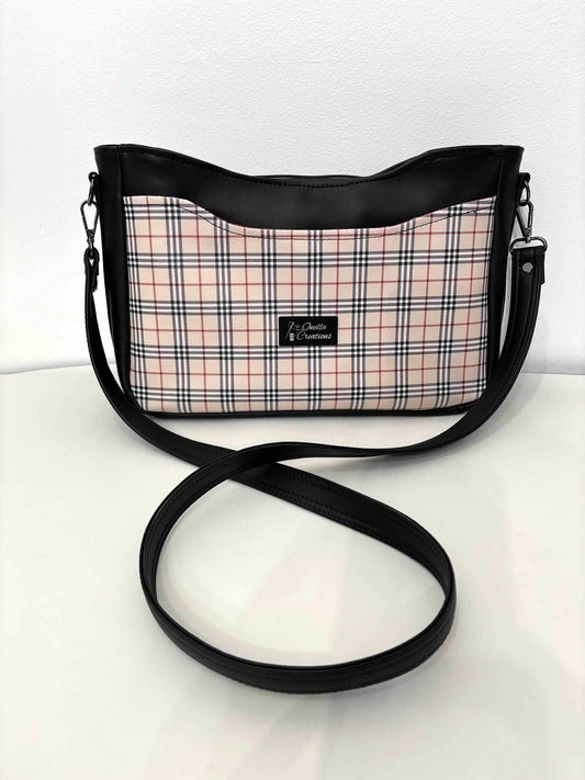 Plaid Charcoal Kiana Crossbody